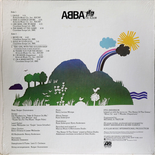 ABBA - The Album - VG+ LP Record 1977 Atlantic USA Original Vinyl - Pop Rock / Disco - Shuga Records