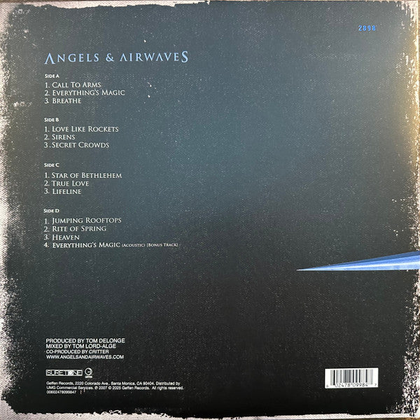 Angels & Airwaves – I-Empire (2007) - New 2 LP Record 2025 Geffen Suretone Black & Blue Mix, Numbered, Alternate Cover Art & Cards - Alternative Rock / Space Rock - Shuga Records