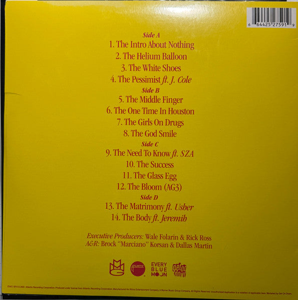 Wale - The Album About Nothing (2015) - Mint- (VG+ cover) 2 LP Record 2025 Get On Down Atlantic Splatter Vinyl - Hip Hop - Shuga Records