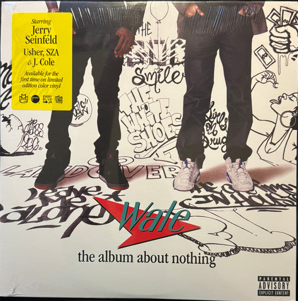 Wale - The Album About Nothing (2015) - Mint- (VG+ cover) 2 LP Record 2025 Get On Down Atlantic Splatter Vinyl - Hip Hop - Shuga Records