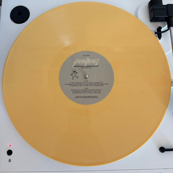 grentperez - Backflips In A Restaurant - New LP Record 2025 Fast Friends Awal Custard Vinyl & Booklet - Indie Pop / Jazz / Bossa Nova - Shuga Records