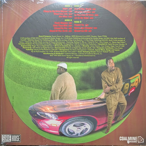 Eightball & MJG - On Top Of The World (1995) - Mint- 2 LP Record 2025 Coalmine Suave House Candy Paint Vinyl & Numbered 666/1000 - Hip Hop / Memphis Rap / G-Funk - Shuga Records