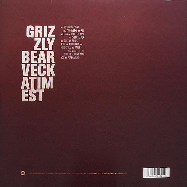 Grizzly Bear - Veckatimest - Mint- 2 LP Record 2009 Warp UK Original Press Vinyl -Indie Rock / Acoustic - Shuga Records