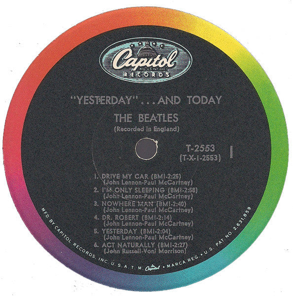 The Beatles - Yesterday And Today - VG LP Record 1966 Capitol USA Mono Original Vinyl (Scranton Pressing NON Butcher Cover) - Psychedelic Rock / Pop Rock / Beat - Shuga Records