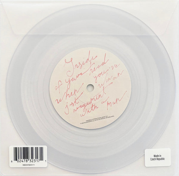 Sabrina Carpenter - Manchild - New 7" Single Record 2025 Island Clear Transparent Vinyl - Dance-pop / Disco - Shuga Records
