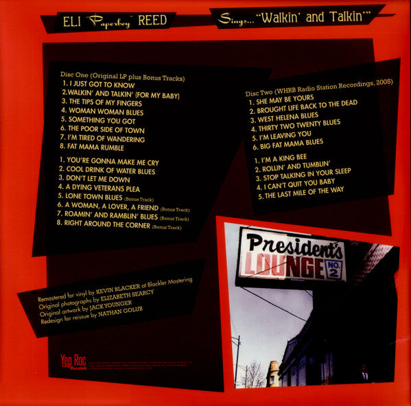 Eli "Paperboy" Reed - Sings Walkin' And Talkin' And Other Smash Hits! (2005) - New 2 LP Record 2025 Yep Roc Vinyl - Soul / Blues Rock - Shuga Records