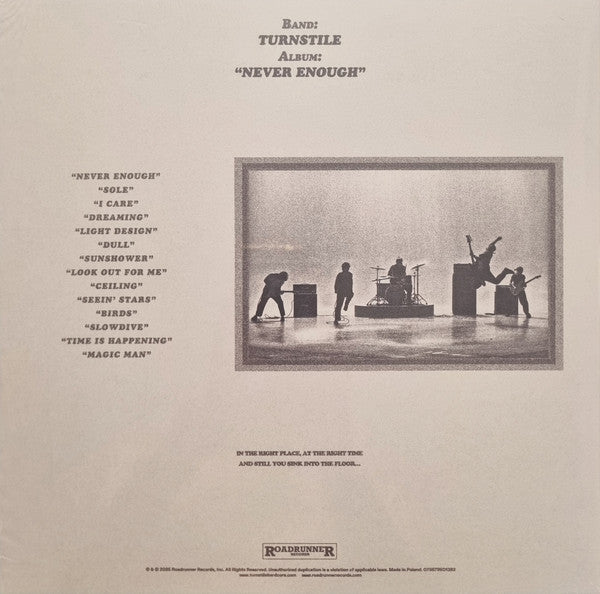 Turnstile - Never Enough - New LP Record 2025 Roadrunner Target Exclusive "Red Wave" Vinyl - Indie Rock / Hardcore - Shuga Records