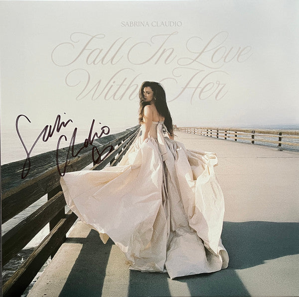 Signed Autographed - Sabrina Claudio - Fall In Love With Her - Mint- LP Record 2025 Empire USA White Splatter On Clear Vinyl & Poster - R&B / Soul