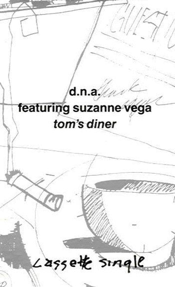 D.N.A. Featuring Suzanne Vega - Tom's Diner - Mint- Cassette Single 1990 A&M USA Tape - Synth-pop / Downtempo - Shuga Records