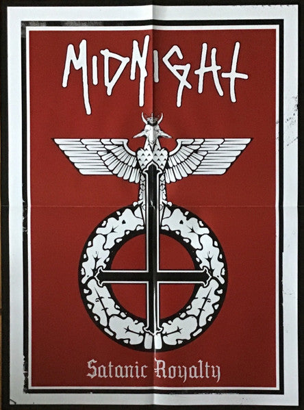 Midnight - Satanic Royalty (2011) - Mint- LP Record 2012 Hells Headbangers USA Silver Vinyl & Poster - Heavy Metal / Speed Metal / Punk - Shuga Records