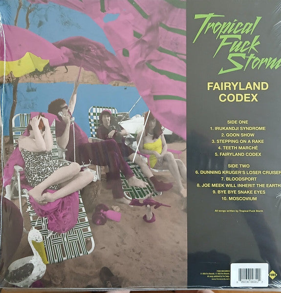 Tropical Fuck Storm - Fairyland Codex - New LP Record 2025 Fire Magenta Vinyl & Download - Psychedelic Rock - Shuga Records
