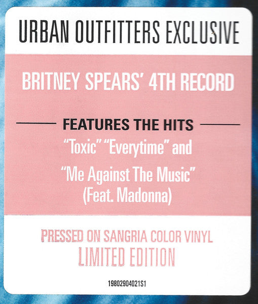 Britney Spears - In The Zone - New LP Record 2025 Jive Urban Outfitters Exclusive Sangria Vinyl - Pop / Synth-pop / Dance-pop - Shuga Records
