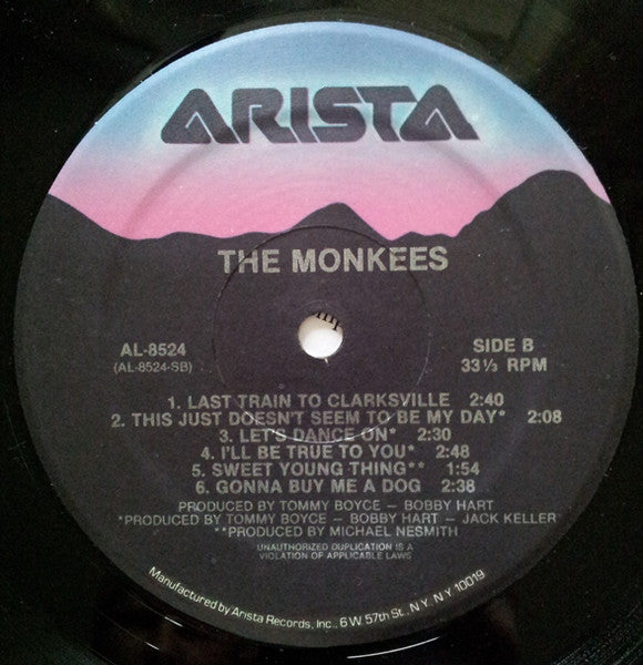 The Monkees - The Monkees (1966) - VG+ LP Record 1988 Arista USA Vinyl - Pop Rock - Shuga Records