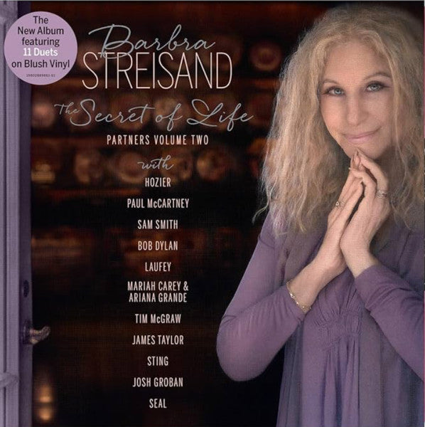 Barbra Streisand - The Secret Of Life - Partners Volume Two - New LP Record 2025 Columbia Blush Vinyl - Pop / Rock / Vocal