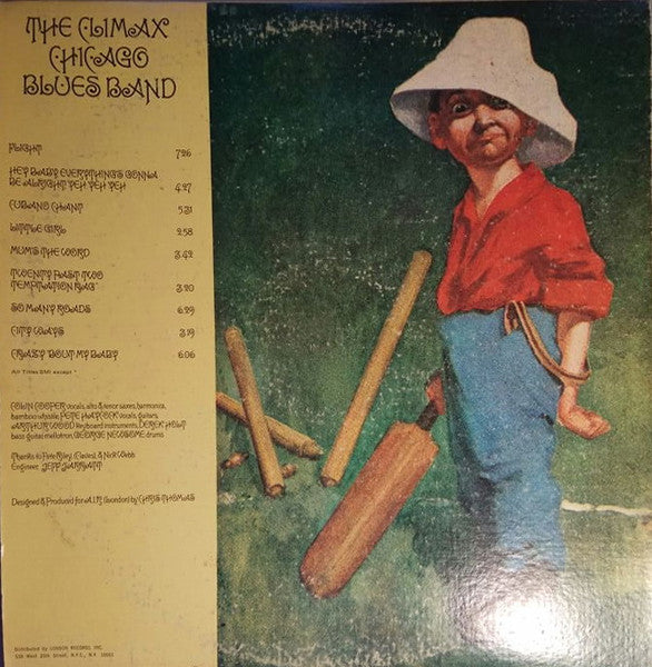 The Climax Blues Band - Plays On - VG+ LP Record 1969 Sire London USA Original Vinyl - Classic Rock / Blues Rock - Shuga Records