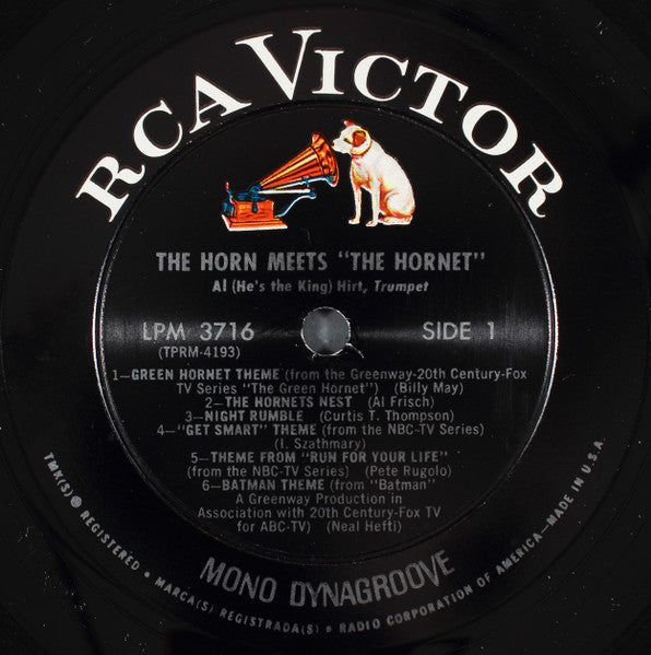 Al (He's The King) Hirt - The Horn Meets "The Hornet" - VG+ LP Record 1966 RCA USA Original Vinyl - Jazz / Theme - Shuga Records