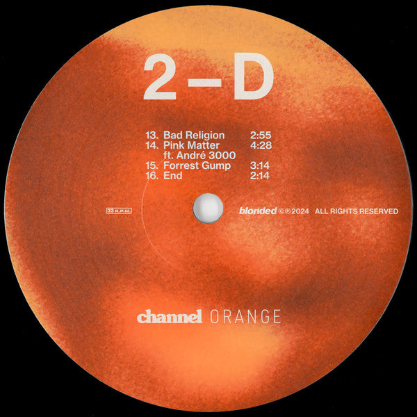 Frank Ocean - Channel Orange (2012) - New (OPENED TO VERIFY VERSION) 2 LP Record 2025 Blonded USA 180 gram Black Official Vinyl - R&B / Soul / Pop