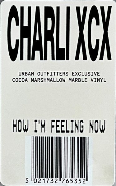 Charli XCX - How I'm Feeling Now (2020) - Mint- LP Record 2022 Asylum Warner Urban Outfitters Exclusive Cocoa Marshmallow Marble Vinyl - Hyperpop / Glitch - Shuga Records