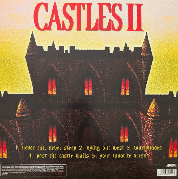 Lil Peep & Lil Tracy - Castles I / Castles II - New LP Record 2025 AWAL USA Quad-Split Red/Yellow Splatter & White/Black Splatter Vinyl & 2x Stickers - Hip Hop / Emo / Trap / Cloud Rap - Shuga Records