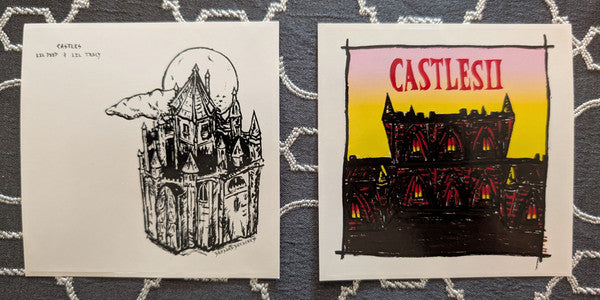 Lil Peep & Lil Tracy - Castles I / Castles II - New LP Record 2025 AWAL USA Quad-Split Red/Yellow Splatter & White/Black Splatter Vinyl & 2x Stickers - Hip Hop / Emo / Trap / Cloud Rap - Shuga Records