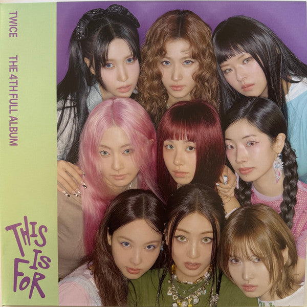 Twice - This Is For - New LP Record 2025 Republic JYP Imperial Dragonfruit Glitter Vinyl, Photocard, Stencil & Poster - K-pop - Shuga Records