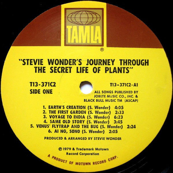 Stevie Wonder - Stevie Wonder's Journey Through The Secret Life Of Plants - VG+ 2 LP Record 1979 Tamla USA Vinyl - Soul / Funk / Disco - Shuga Records