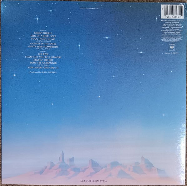 David Allan Coe - Castles In The Sand - VG- (lower grade) LP Record 1983 Columbia USA Original Vinyl - Country - Shuga Records