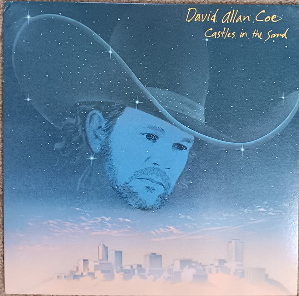 David Allan Coe - Castles In The Sand - VG- (lower grade) LP Record 1983 Columbia USA Original Vinyl - Country - Shuga Records