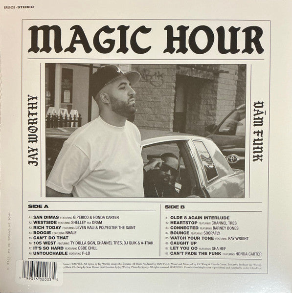 Jay Worthy / Dam-FunkDam-Funk - Magic Hour - New LP Record 2025 GDF Empire Black Vinyl - Hip Hop / G-Funk - Shuga Records
