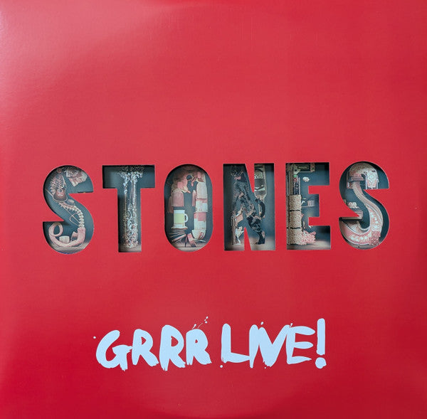 The Rolling Stones - Grrr Live! - Mint- (VG+ cover) 3 LP Record 2024 Mercury Barnes & Noble Exclusive 180 gram White Vinyl - Rock & Roll - Shuga Records