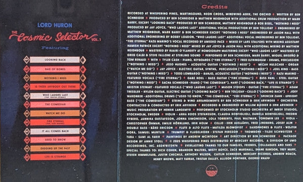 Lord Huron - The Cosmic Selector Vol. 1 - New Cassette Record 2025 Mercury Red Tape - Rock / Folk Rock - Shuga Records