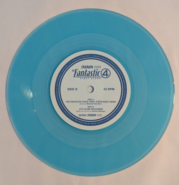 Michael Giacchino - The Fantastic Four: First Steps (Main Theme) - New 7" Single Record 2025 Hollywood Marvel Galactic Blue Vinyl - Soundtrack - Shuga Records