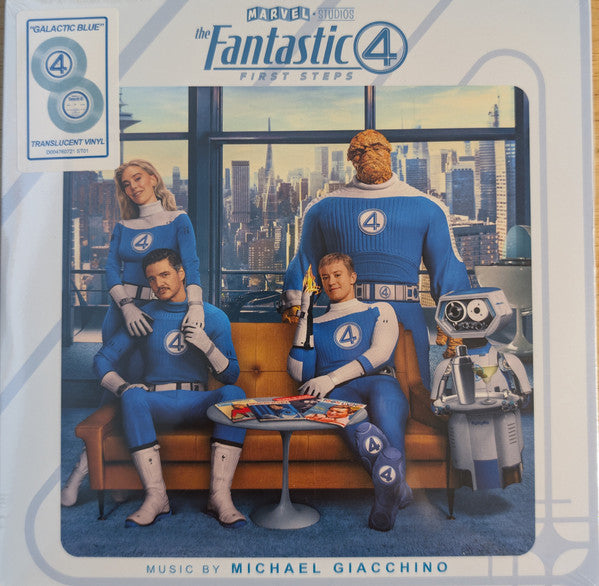 Michael Giacchino - The Fantastic Four: First Steps (Main Theme) - New 7" Single Record 2025 Hollywood Marvel Galactic Blue Vinyl - Soundtrack - Shuga Records