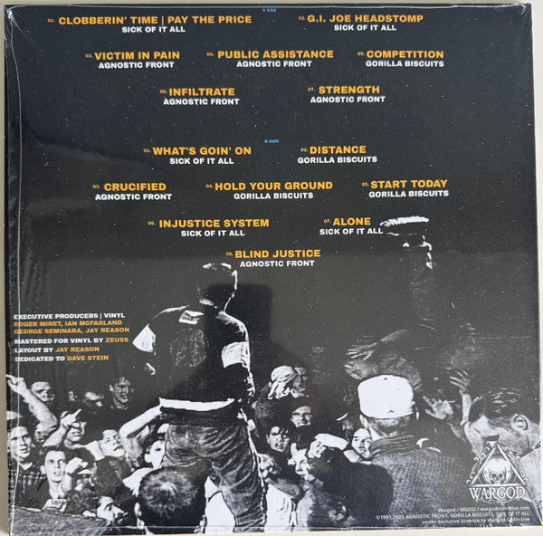 Agnostic Front / Sick Of It All / Gorilla Biscuits - Live In N.Y.C. '91 - Mint- LP Record 2025 WARGOD USA Galaxy Yellow W/ Black Smoke Vinyl & Poster - Hardcore / Punk - Shuga Records