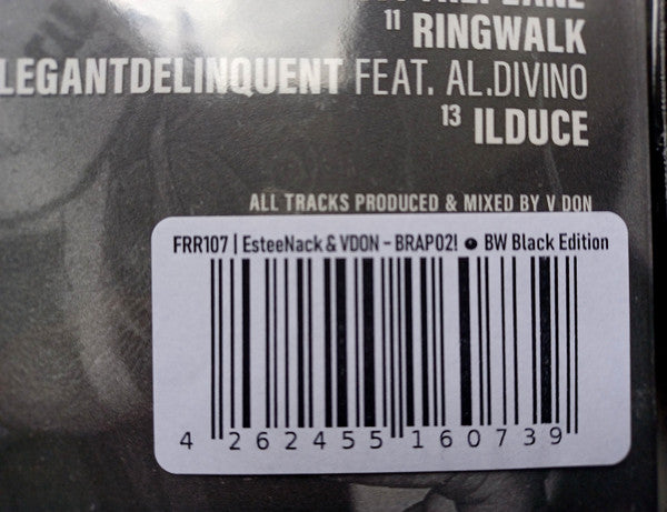 Estee Nack & V Don - BRAP! 2 - New LP Record 2025 FXCK RXP Black Is Beautiful Vinyl - Hip Hop