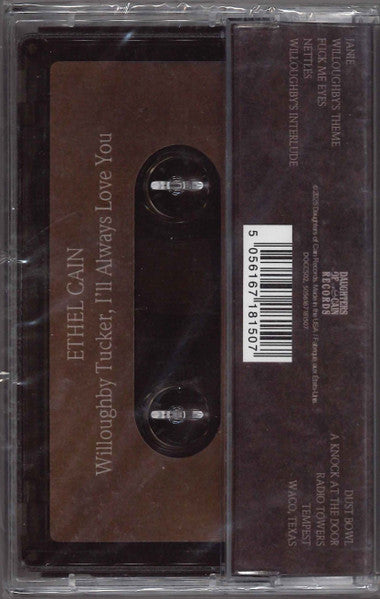 Ethel Cain - Willoughby Tucker - New Cassette Record 2025 Amigo Daughter Of Cain Tape - Emo Pop / Amateur Ambient - Shuga Records