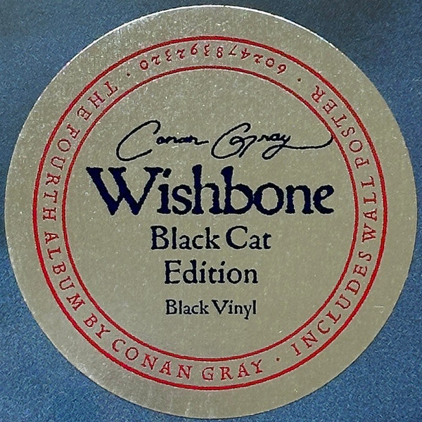 Conan Gray - Wishbone - New LP Record 2025 Republic Black Cat Edition Vinyl - Pop Rock / Alt-Pop - Shuga Records