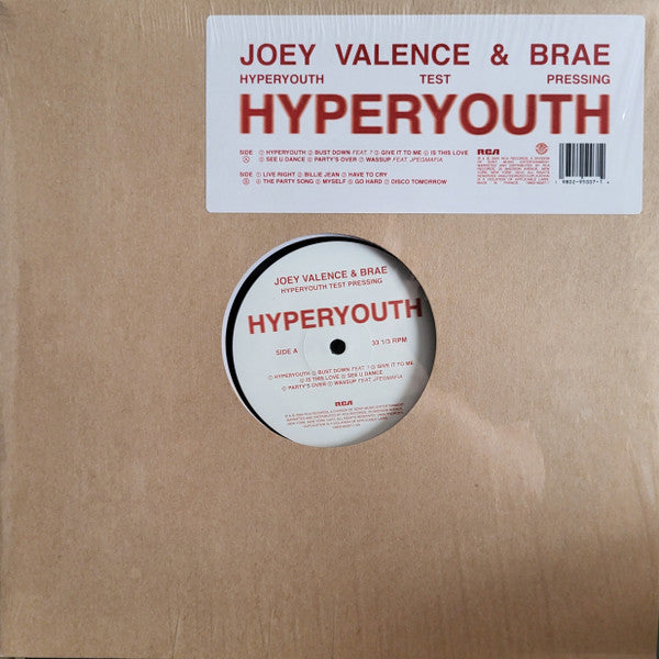 Joey Valence & Brae - Hyperyouth - New LP Record 2025 RCA Vinyl - Electro / Dance-pop / Hardcore Hip-Hop / Miami Bass - Shuga Records