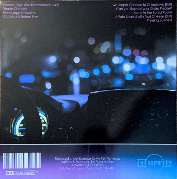 Pizza Hotline - Pressing Business - New LP Record 2025 My Pet Flamingo UK Pink with Blue Splatter Vinyl - Electronic / Vaporwave / Experimental - Shuga Records