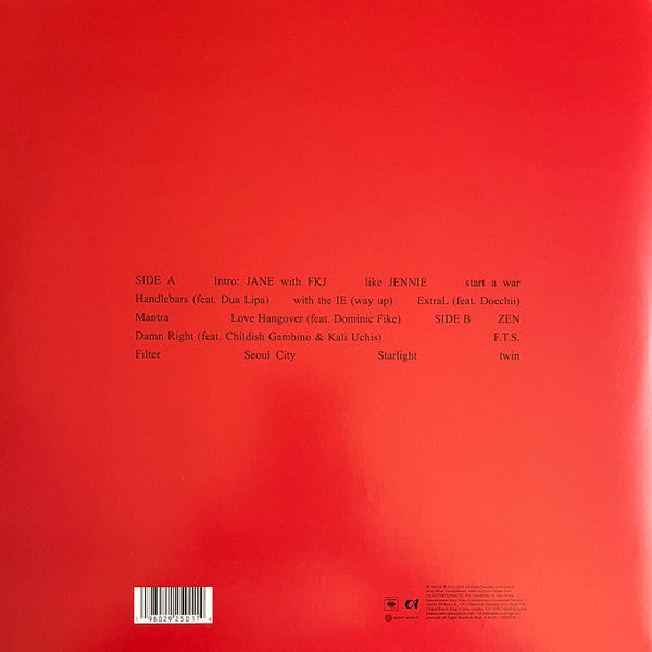 Jennie - Ruby - New LP Record 2025 Columbia Sony OA Apple Red Vinyl - K-pop / Pop / Hip Hop - Shuga Records