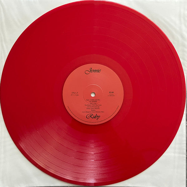 Jennie - Ruby - New LP Record 2025 Columbia Sony OA Apple Red Vinyl - K-pop / Pop / Hip Hop - Shuga Records