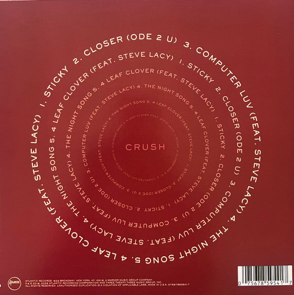 Ravyn Lenae - Crush - New EP Record 2025 Atlantic Room Twenty Three USA Deep Red Galaxy Vinyl - Soul / Neo Soul