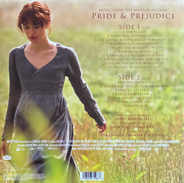 Dario Marianelli, Jean-Yves Thibaudet - Pride & Prejudice (Music From The Motion Picture 2005) - New LP Record 2025 Decca UMG Vinyl - Soundtrack / Classical / Score - Shuga Records