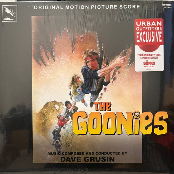 Dave Grusin - The Goonies Original Motion Picture (1985) - Mint- LP Record 2025 Varèse Sarabande USA Urban Outfitters Exclusive Inferno Red Vinyl - Soundtrack - Shuga Records