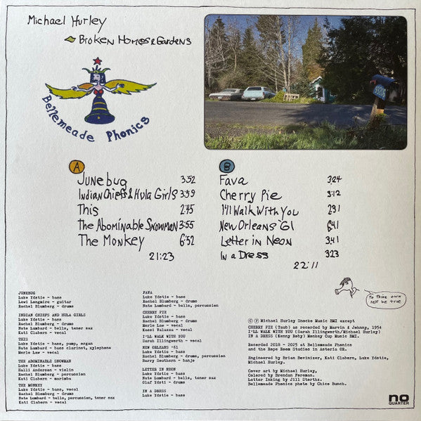 Michael Hurley - Broken Homes And Gardens - Mint- LP Record 2025 No Quarter Vinyl - Folk - Shuga Records