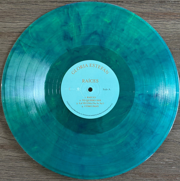 Gloria Estefan - Raíces - New 2 LP Record 2025 Sony Crescent Moon Target Exclusive Aqua Marbled Translucent Vinyl - Latin / Pop - Shuga Records