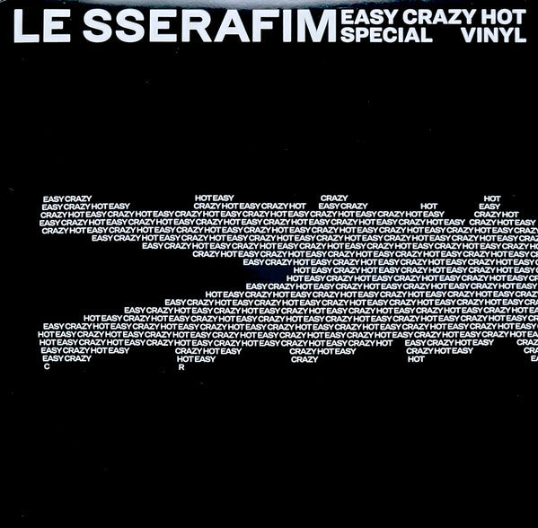 Le Sserafim - Easy-Crazy-Hot - New LP Record 2025 HYBE Source Carbon Black Vinyl, Posters, Postcards, Photocards & Stickers - K-Pop - Shuga Records