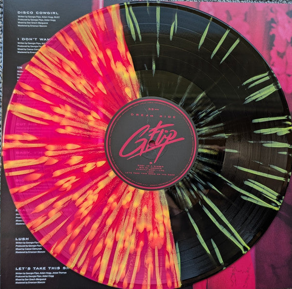 Signed Autographed 10/17/2025 Event Meet & Greet - G Flip - Dream Ride - New LP Record 2025 AWAL Indie Exclusive Pink & Black with Yellow Splatter Vinyl - Pop - Shuga Records