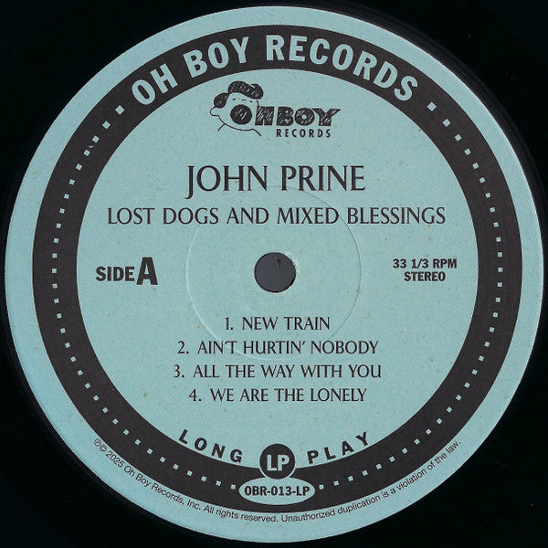 John Prine - Lost Dogs + Mixed Blessings (1995) - Mint- 2 LP Record 2025 Oh Boy USA Black Vinyl - Folk / Country - Shuga Records