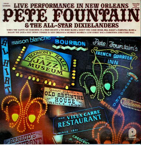 Pete Fountain & The All-Star Dixielanders – Live Performance In New Orleans - New LP Record 1962 RCA Camden USA Vinyl - Jazz / Dixieland